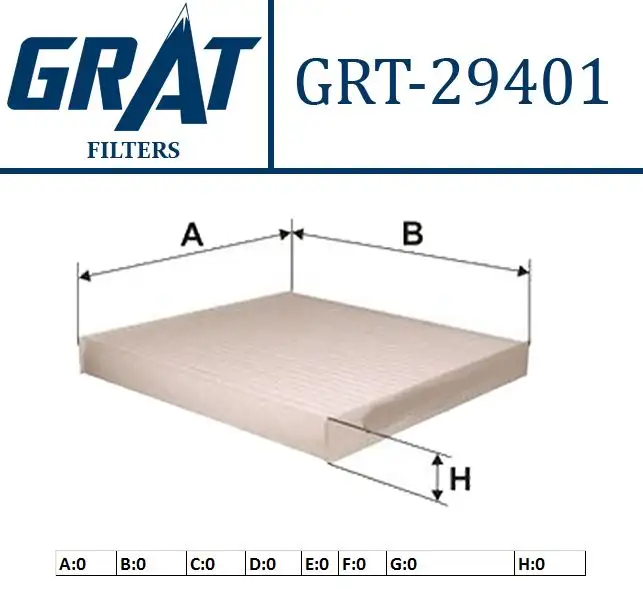 GRAT 29401 Polen Filtresi BP4K61J6XA9A