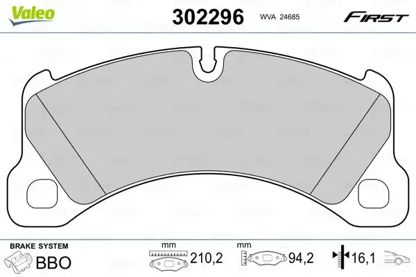 VALEO 302296 Ön Fren Balatası