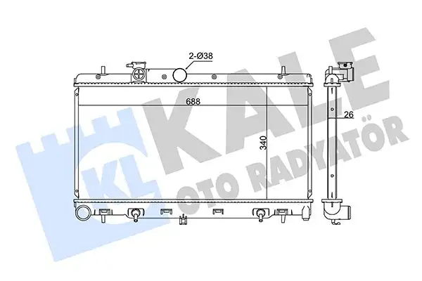 KALE 342110 Radyatör 45111AE01A