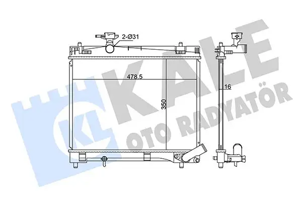 KALE 342135 Radyatör 1640047090