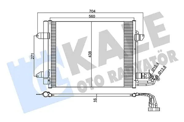 KALE 342485 Klima Radyatörü