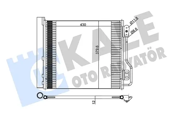 KALE 342545 Klima Radyatörü A4515000154