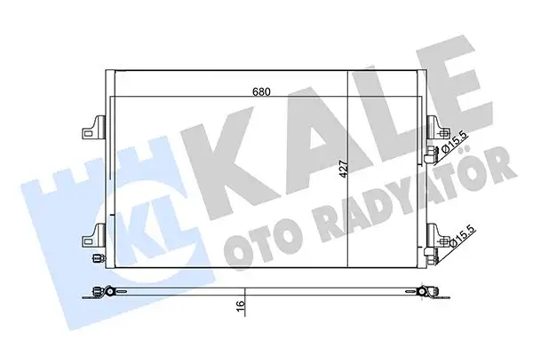 KALE 342590 Klima Radyatörü 8200332851