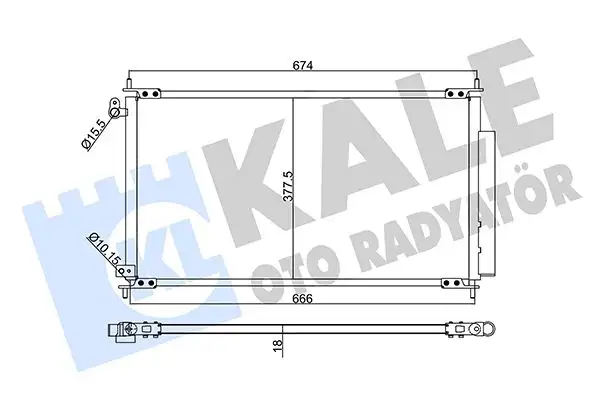 KALE 342610 Klima Radyatörü 80110SEA013