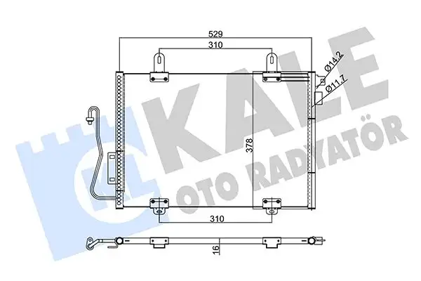 KALE 342810 Klima Radyatörü 7700414103