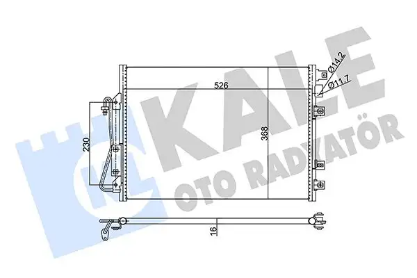 KALE 342820 Klima Radyatörü