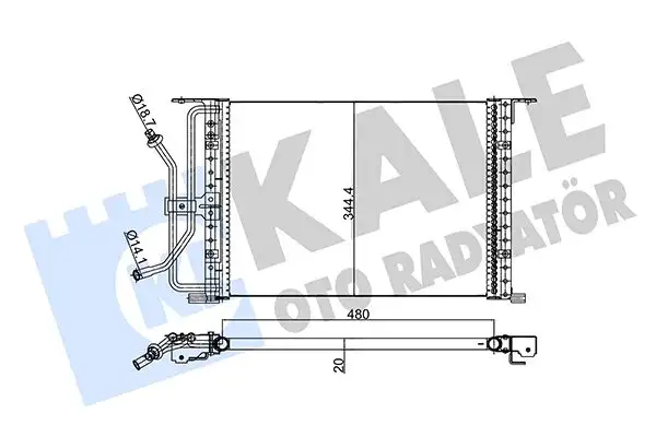 KALE 342875 Klima Radyatörü