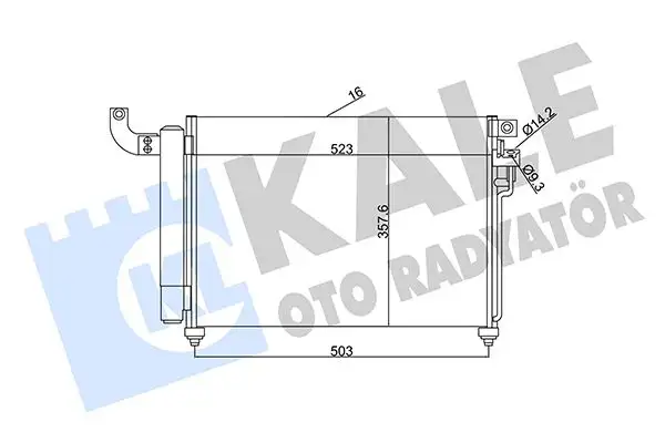 KALE 343125 Klima Radyatörü 976061G300