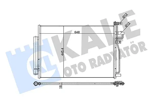 KALE 343310 Klima Radyatörü