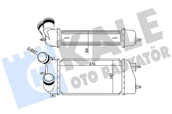 KALE 344100 Turbo Radyatörü 0384G2