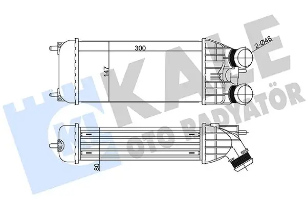 KALE 344600 Turbo Radyatörü 9803900780