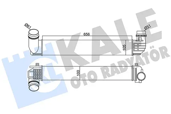 KALE 345105 Turbo Radyatörü 144969107R