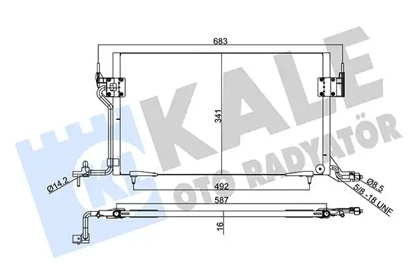 KALE 345210 Klima Radyatörü 6455R0