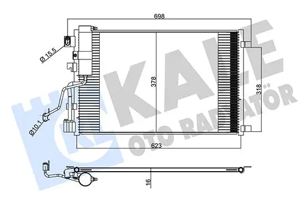KALE 345260 Klima Radyatörü 92100JD50A