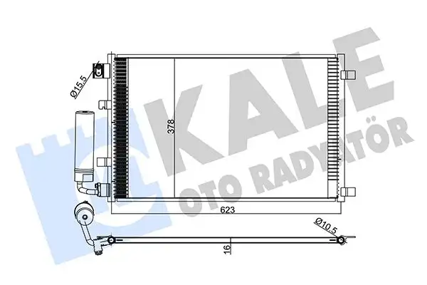 KALE 345265 Klima Radyatörü 92100JD00A