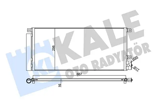 KALE 345280 Klima Radyatörü