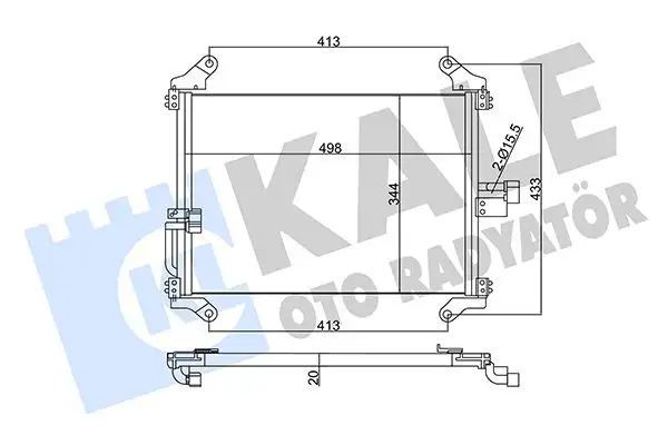 KALE 345345 Klima Radyatörü 6455T3