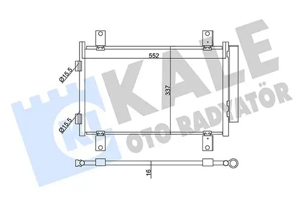 KALE 345350 Klima Radyatörü 6455EC