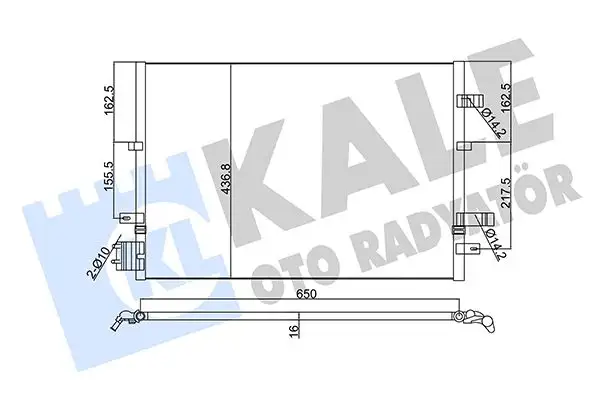 KALE 345380 Klima Radyatörü