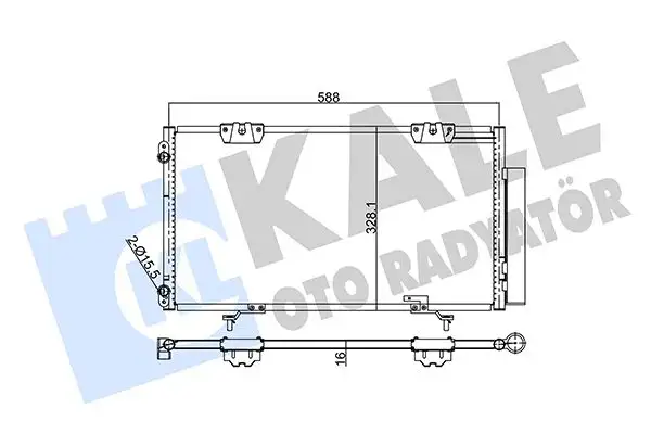 KALE 345580 Klima Radyatörü 8845005070