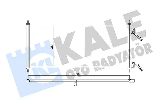 KALE 345690 Klima Radyatörü