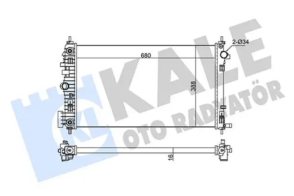 KALE 346185 Radyatör 13241729