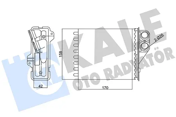 KALE 346415 Kalorifer Radyatörü 6001549894