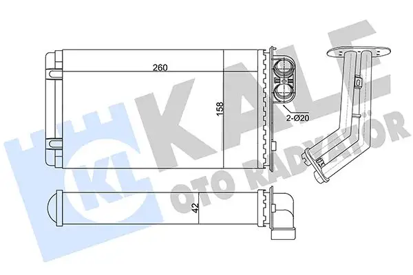 KALE 346425 Kalorifer Radyatörü 7701039481