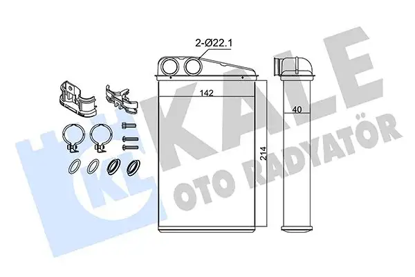 KALE 346710 Kalorifer Radyatörü 7701208323