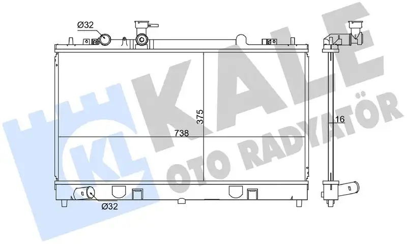 KALE 347880 Radyatör L32715200A