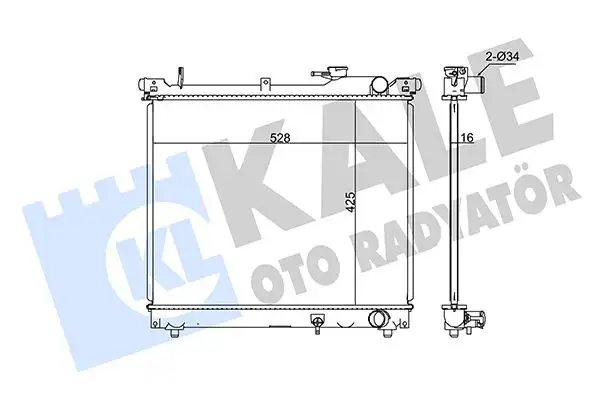 KALE 348125 Radyatör 1770066D02