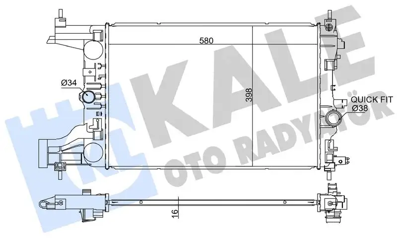 KALE 349200 Radyatör