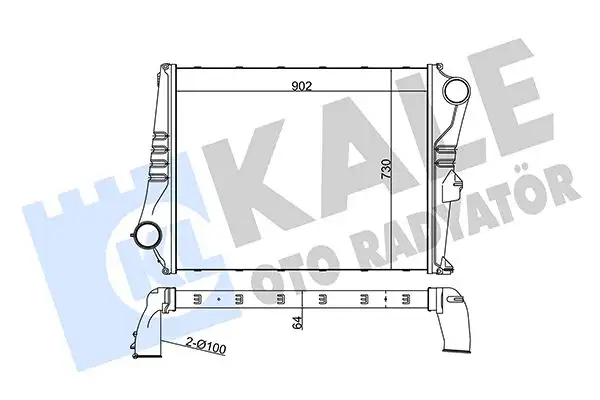 KALE 349495 Turbo Radyatörü