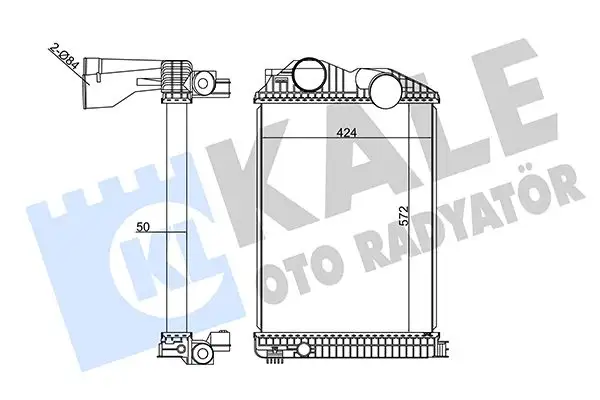 KALE 350315 Turbo Radyatörü A9705010101