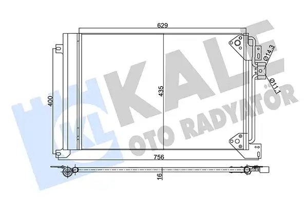 KALE 350335 Klima Radyatörü 41214450