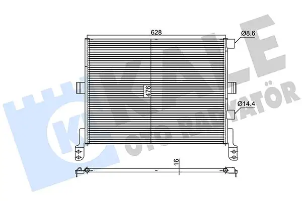 KALE 350370 Klima Radyatörü