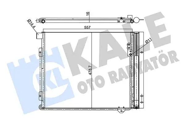 KALE 350445 Klima Radyatörü 81619200036
