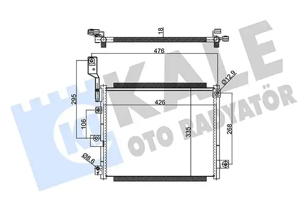 KALE 350615 Klima Radyatörü 9760605500