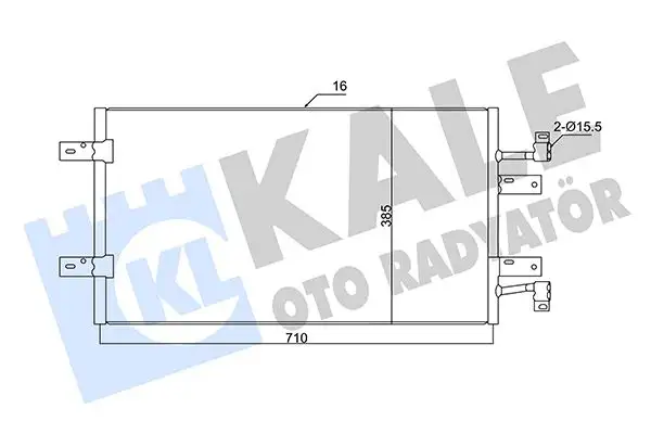 KALE 350720 Klima Radyatörü