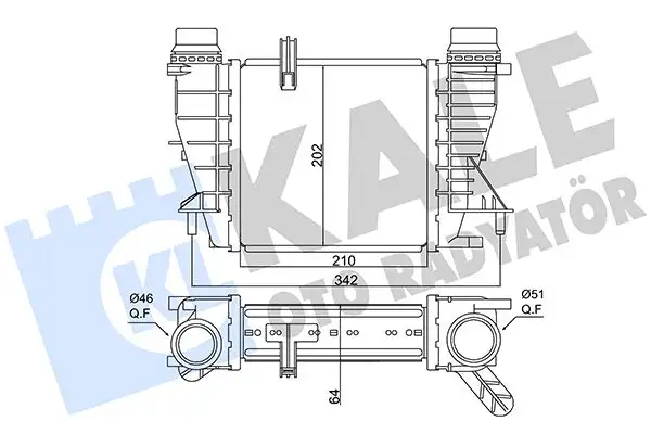 KALE 350880 Turbo Radyatörü 144619U20A