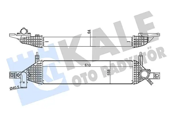 KALE 350930 Turbo Radyatörü 14461BB50B