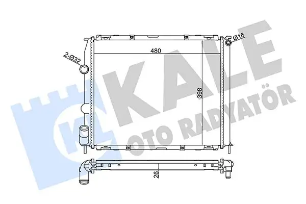 KALE 351895 Radyatör 7700430648