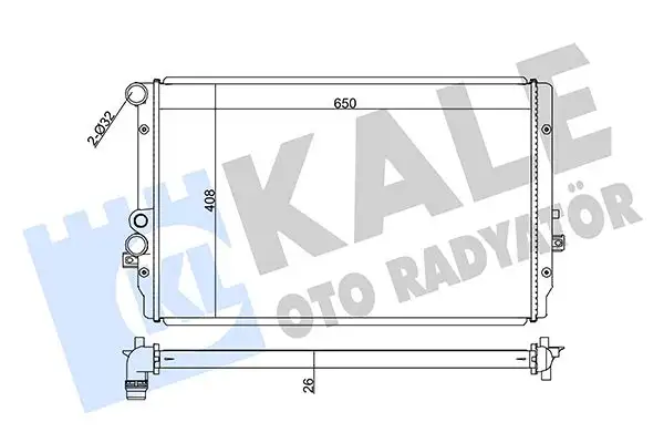 KALE 351905 Radyatör 1J0121253AC