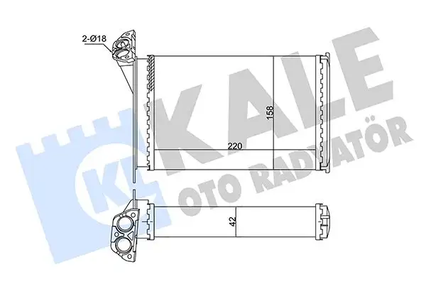 KALE 352045 Kalorifer Radyatörü 64118391363