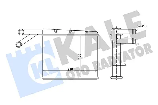 KALE 352150 Kalorifer Radyatörü A0038356101