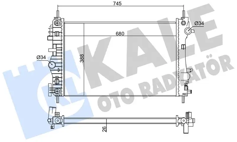 KALE 352300 Radyatör 13241722