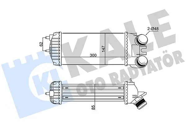 KALE 352310 Turbo Radyatörü 9645965180