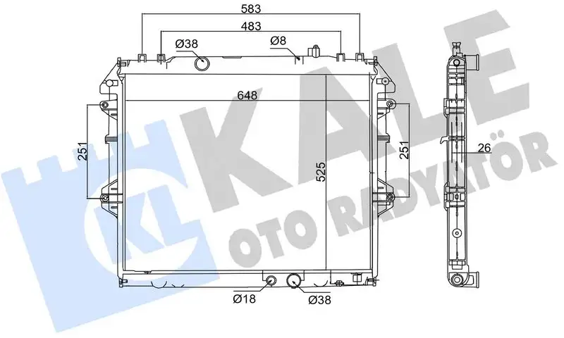 KALE 352600 Radyatör
