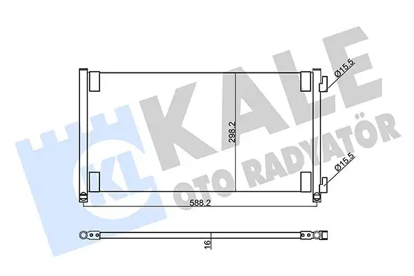 KALE 353210 Klima Radyatörü 46788049