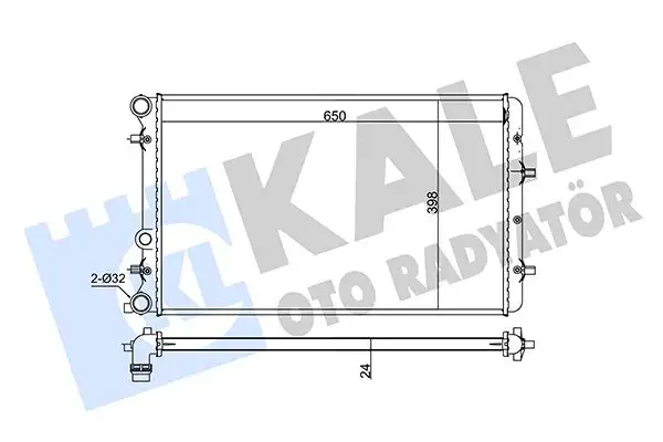KALE 353800 Radyatör